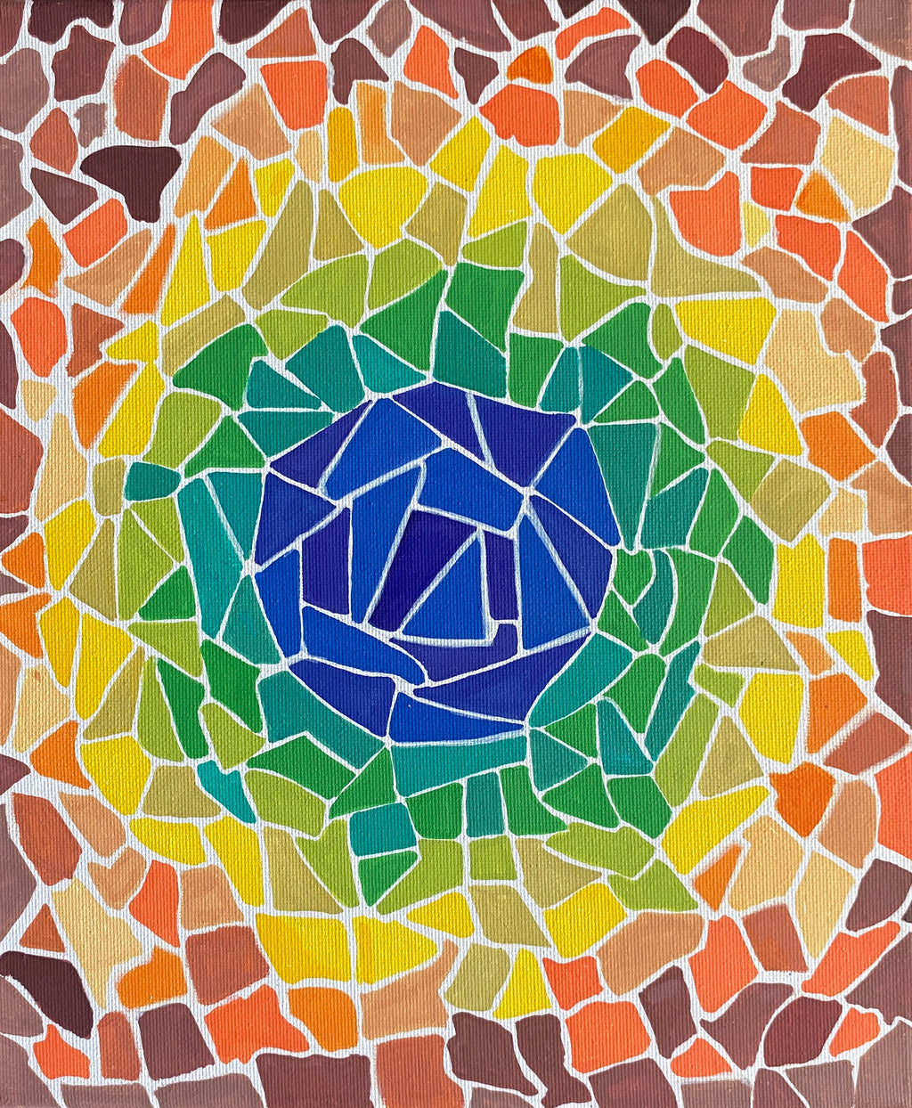 Blue Core - Canvas Print