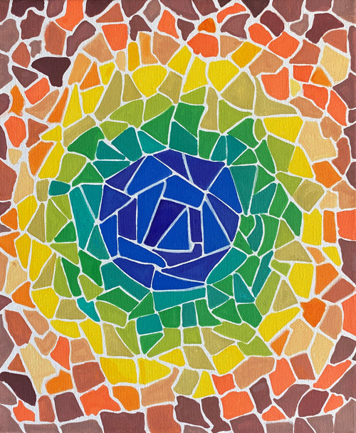 Blue Core - Canvas Print
