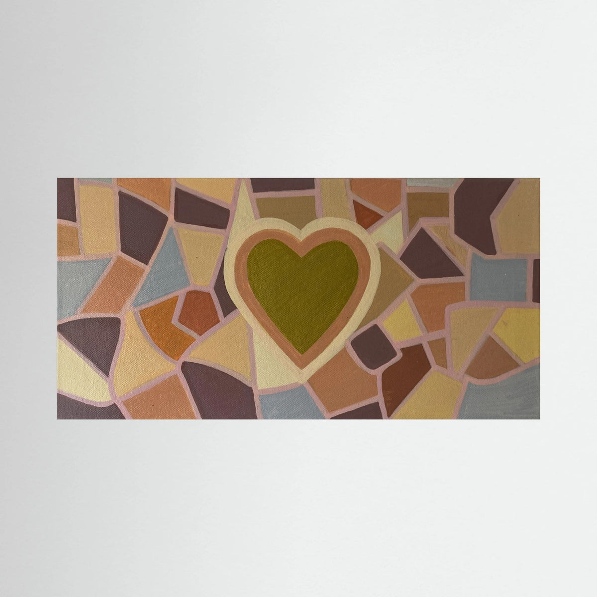 Gold Heart Acrylic Print