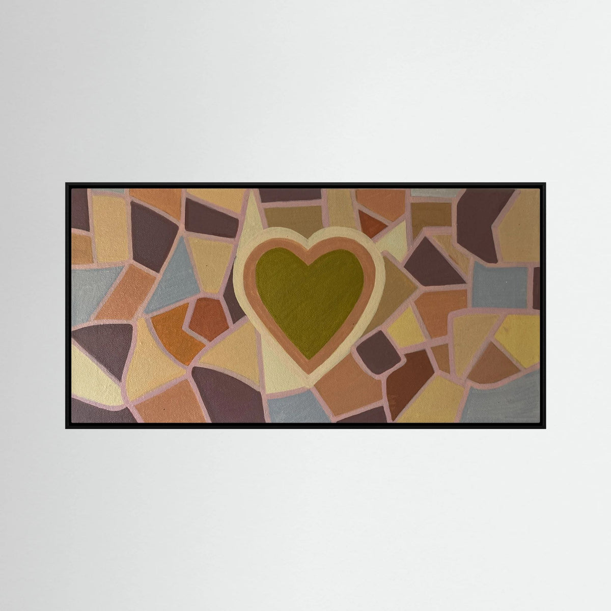 Gold Heart Acrylic Print